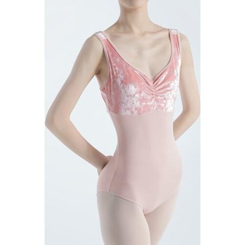 Velvet Ballet Dance Leotard For Adult Professional Ballet Tutu Dance Wear Gymnastics Bodysuit Classical Dance Costume JL2310