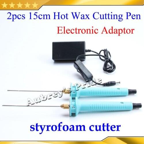 Free Shipping Hot Knife Styrofoam Cutter 2Pcs 15CM Pen CUTS FOAM KT Board WAX Cutting Machine Electronic Adaptor EU Plug