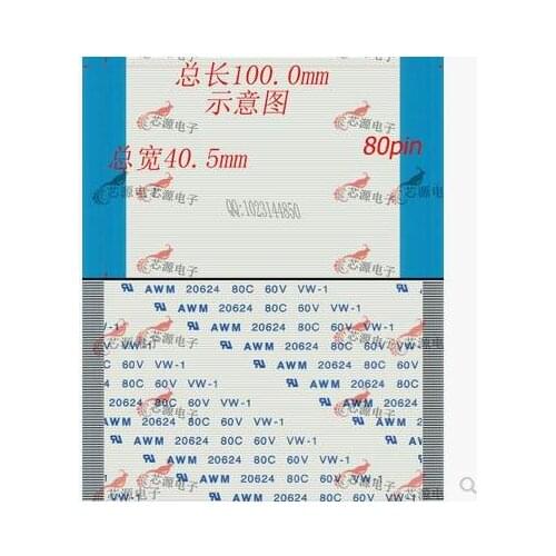 Free shipping flat cable 1.0mm-9p-450mm-A FPC LCD LVDS 1.0mm 9pin 450mm lenght coplanar ffc line