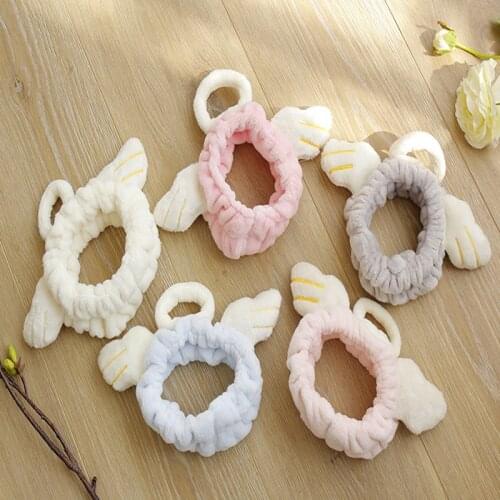 Korean Children Wash Face With Cartoon Angel Wings First Hair Band Hair Accessories