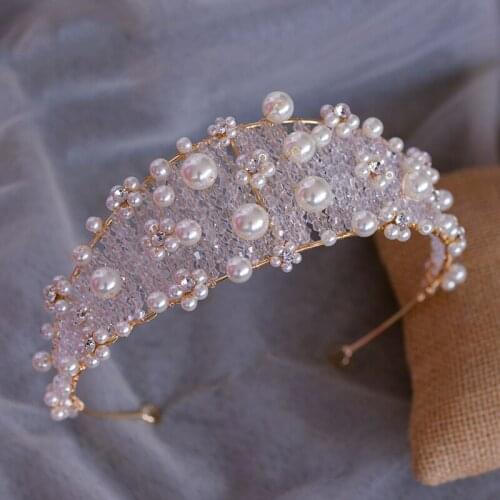 Bide Tiara Diadema Headband Crystal Wedding Hair Accessories Jewellery Couronne Korona Couronne De Mariage Jewelry