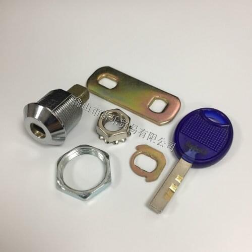 RayLock 17mm security metal door cam lock with 50mm flat cam for furniture cabinet