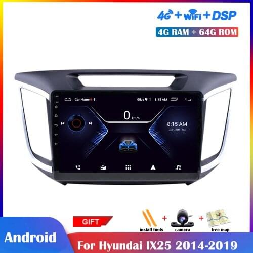 10.1inch Android Multimedia Player For Hyundai IX25 2014-2019 Car Radio Stereo Navigation DSP Touch IPS Screen Bluetooth