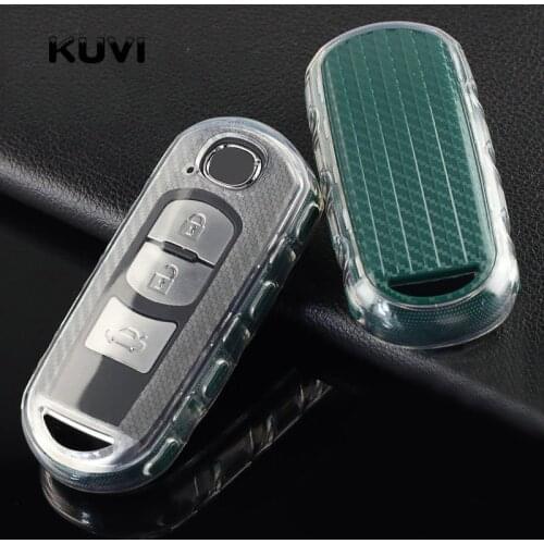 Soft TPU Car Remote Key Case Cover Protective Holder Shell For Mazda 2 3 5 6 Demio CX-3 CX-4 CX-5 CX-7 CX-9 MX-5 Atenza Axela