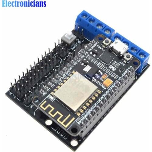 ESP8266 ESP-12E CP2102 NodeMCU V2 Development Kit NodeMCU + Motor Shield ESP12E WIFI DIY RC Toy Remote Control IoT Smart Car