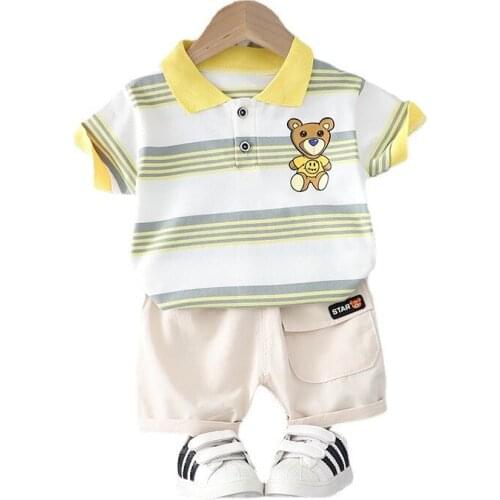 New Boys Clothing Summer Baby Girls Clothes Suit Children Fashion T-Shirt Shorts 2Pcs/Set Toddler Casual Costume Kids Tracksuits