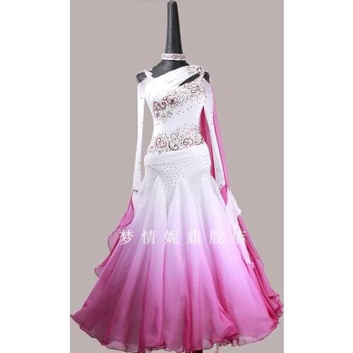 Customize New ballroom dance dress standard ballroom waltz dresses ballroom dance competition dresses custom made MD1135