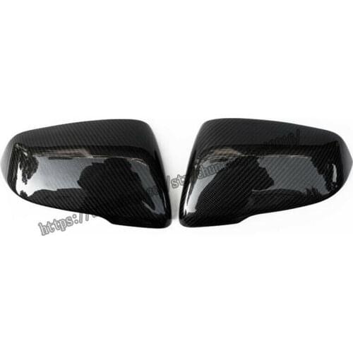 Fit For BMW X1 F48 2016-2019 Real carbon fiber Side Rearview Mirror Cover Trim