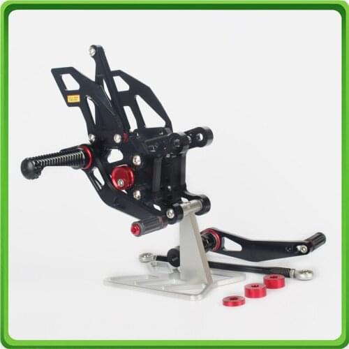 FULL-REV RACING Adjustable Rearsets Rear set sets Foot Rest Pegs Pedal For Yamaha R1 YZF-R1 2009 2010 2011 2012 2013 2014 Black