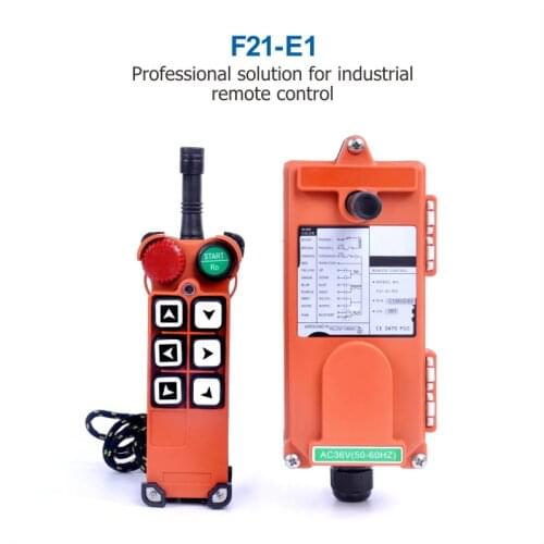 Wholesales Industrial Winch Crane Remote Control F21-E1 24V 36V 48V 220V 380V 1 Transmitter 1 Receiver for Hoist Crane