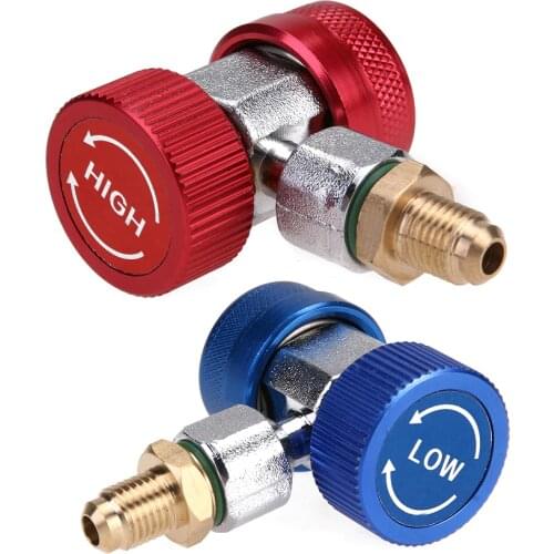 Hot sell Air Conditioning Adjustable Quick Connector High And Low Voltage Adapter Car Air Conditioning Connectors red blue