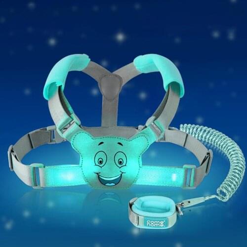 NEW 2.5M Child Safety Harness Leash adjustable Anti Lost Traction Rope Strap Bracelet 2 In 1 Leash Wristband Belt Baby Kids