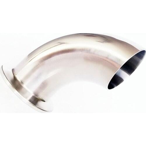 2-1/4" 57mm OD 304 Stainless Steel Sanitary Ferrule 90 Degree Elbow Pipe Fitting For Home Brew Homebrew Fit 2.5" Tri Clamp