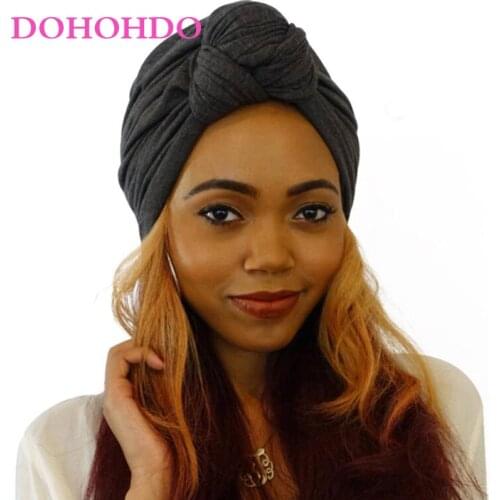 Fashion Women Hat BowKnot Head Turban Boho Style Cross Girls Headwrap Winter Autumn Warm Cap Hair Accessories Lady Beannies Hats