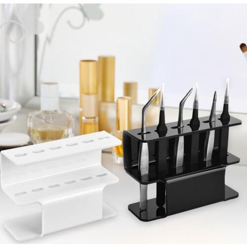 Makeup Tweezers Bracket Storage Rack Excellent Lightweight Durable Acrylic Display Stand for Collecting Arranging Tool