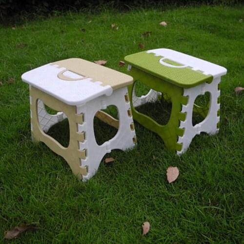 Folding Step Stool Heavy Duty Lightweight Plastice Folding Chair Opens Easy with One Flip for Outdoor Kitchen Bathroom Bedroom