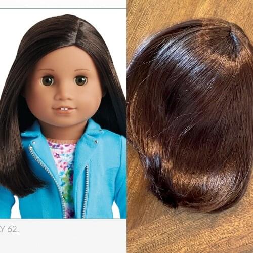 Replace Wigs For 45cm American 18'' Girl Doll Accessory Truly Me #62 Replacement Parts and Customs Accessory Toys Gifts