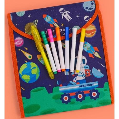 Creative Painting Kit Fluorescent Drawing Board Table With Paintbrush Pens Halloween Gifts For Boys Girls Doodle Tablet