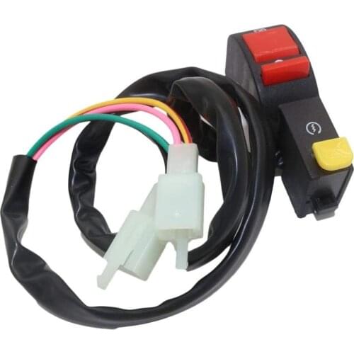 Universal Motorcycle Engine Stop Start Kill Switch Headlight Push Button for ATV,Dirt Bike Scooter Quad Parts 50-125cc
