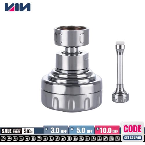 Universal 360 Faucet Splash Water Filter Spray Wash Tap Nozzle Head Basin Extender Adapter Kitchen Flexible Sprayer Bubbler