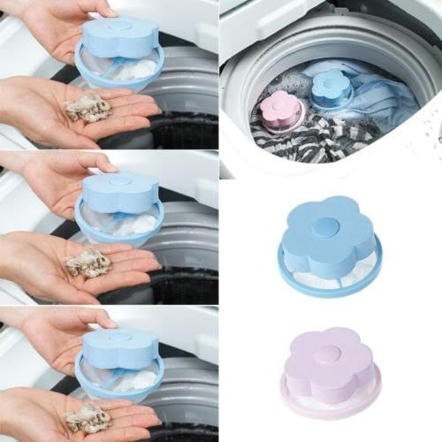 House Clothing Wool Filtration Laundry Tools Mesh Filter Plum Shaped Bag Floating Washing Machine Hair Removal Cleaning Device