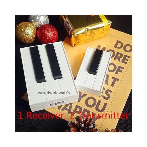 1Set 100M 25 Music Songs White Black Piano Digital Wireless Remote Control DoorBell 1 or 2 Transmitter 1 or 2 Receiver Beeper