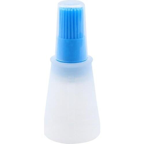 1pc Food Grade Silicone Oil Bottle Brush Reusable Brush Baking Brush With Lid BBQ Tools Accessories