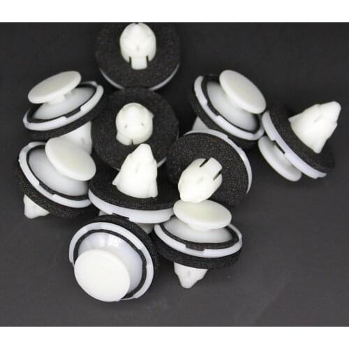 10Pcs For HONDA Nylon Trunk Tail Gate Garnish Molding Spoiler Retainer Clip 91513SJK-003