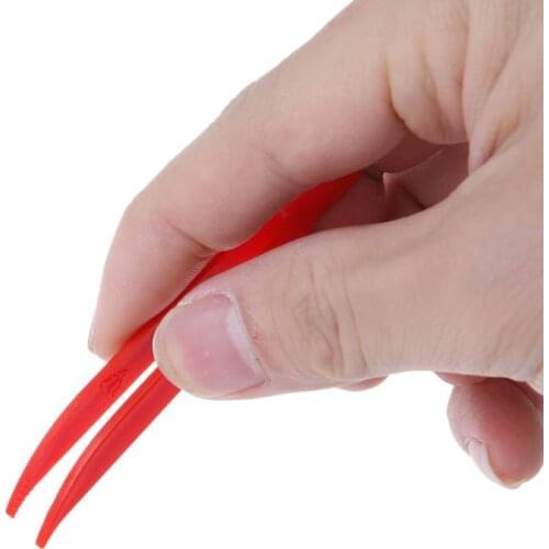 10pcs Plastic Anti-static Tweezer Tweezers Heat Resistant Maintenance Repair Tool Q84D