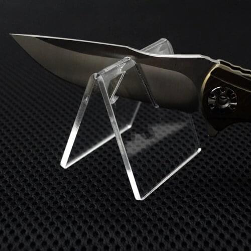 10pcs Tool Display Stand Knife Holder Acrylic Folding Knife Holder Storage Tool Place The Small Knife Holder Knife Display