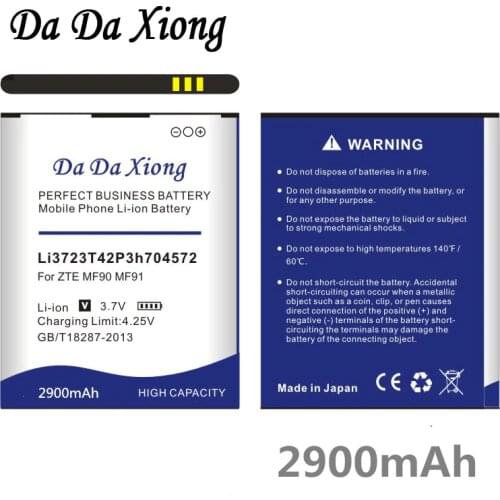Da Da Xiong 2900mAh Li3723T42P3h704572 Battery for ZTE MF91 MF90 battery