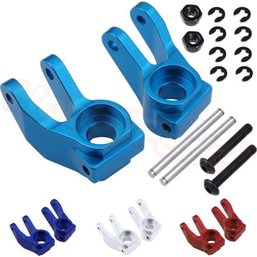 Aluminum Front Steering Blocks for Traxxas Slash 2WD Stampede Rustler 1/10 Scale RC Car Replacement of 3736 Upgrade Parts