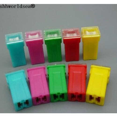 Shhworldsea 100PCS 20A 30A 40A 50A 60A car fuse link automotive fuse link PAL Pacific auto link female fuse connector