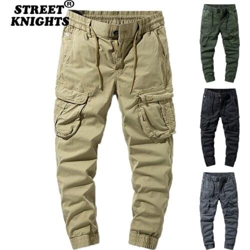 Hot 2021 New Spring Cargo Pants Men outdoor Jogger Overalls Autumn Tactical Military Pant Casual Sweatpant Men Cotton Trousers