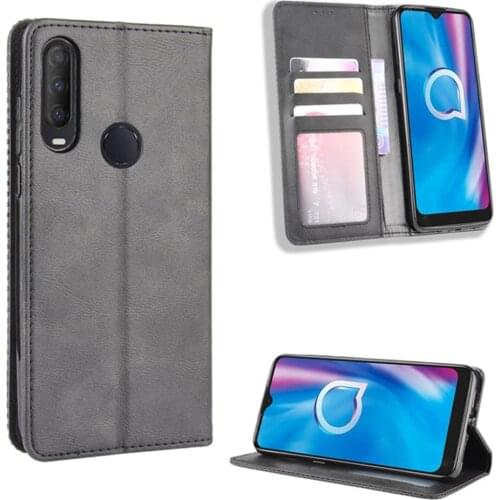 For Alcatel 1S 1V 3L 2020 Case Luxury Flip PU Leather Wallet Magnetic Adsorption Case For Alcatel 1 S 1 V 3 L 2020 Phone Bags