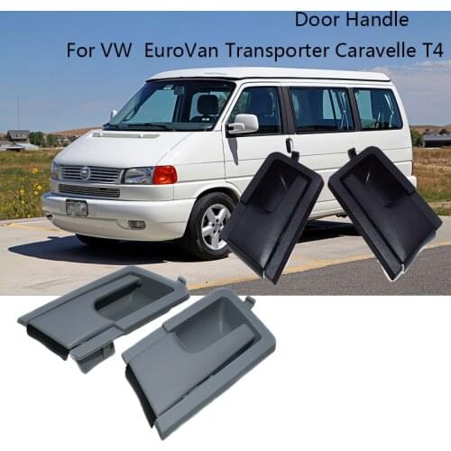 Black / Grey Interior Inside Inner Door Handle Front Left + Right For VW Volkswagen Transporter Caravelle T4 EuroVan