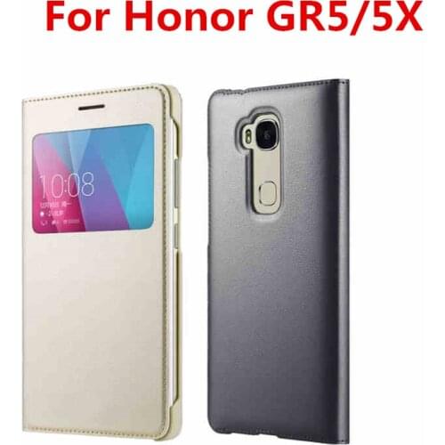 PU Flip Leather Case Cover Protector case For Huawei GR5 Honor 5X KII-L21 KII L22 L23 L03 L05 KIW-L21