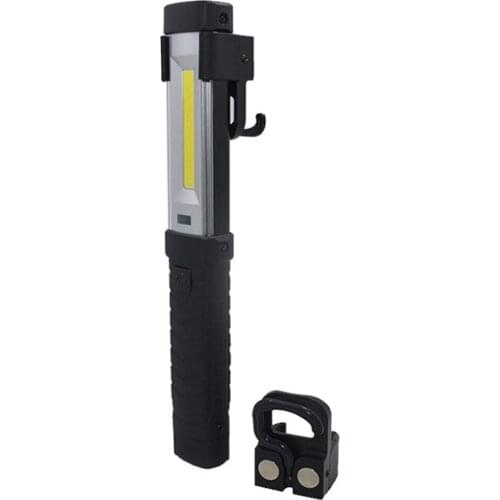 10W COB LED Work Light Smart Camping Emergency Flashlight Lantern 2000mAh USB Rechargeable Inspection Lamp 500LM W/ Dual Hook