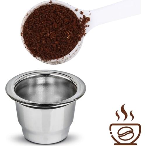 Nespresso Stainless Steel Refillable Coffee Capsule Coffee Filter Reusable Coffee Pod Business Birthday Coffeeware Gift