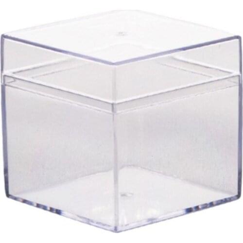 12 pcs Mica Box Plexiglass Box 5x5x5 Full Transparent Mini Box henna хна для бровей henna powder плетка