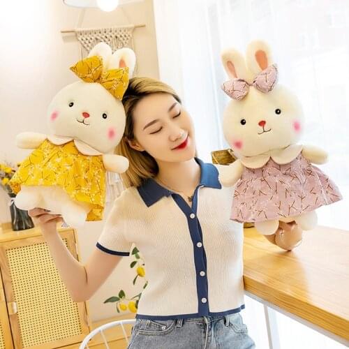 Cartoon rabbit cosplay plush stuffed Animal crossing Pull lapin toy pillow girl toy decoration fabric soft Gift for girl friend