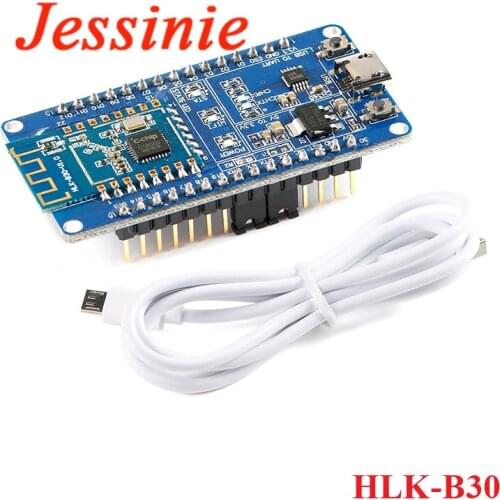HLK-B30 WiFi Wireless Bluetooth-compatible Module 2 in 1 BLE 4.2 2.4G Data Transparent Transmission Test Development Board Kit