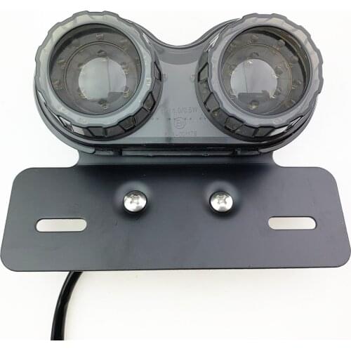 Motorcycle Modified Retro LED Rear Tail Light Assembly Sports Car License Plate Light Brake Light Night Running Light