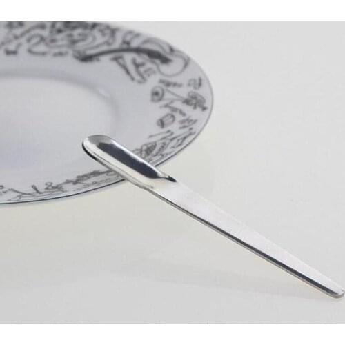 Stainless Steel Long Handle Straight Stirring Coffee Espresso Spoon Ice Cream Dessert Scoop Mixing Teaspoons Kitchen Tool #20213