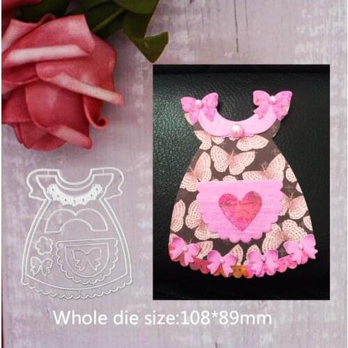 108*89mm Butterfly Baby dress new Metal Cutting Dies for decor card DIY Scrapbooking stencil Paper Craft Album template Dies