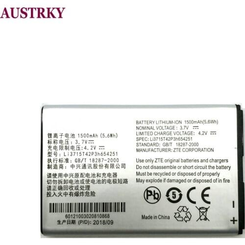 New LI3715T42P3h654251 1500mAh Battery For ZTE U790 V790 N790 N790S U805 U230 U230 U215 U700 U600 R750 AC30 MF30 Phone