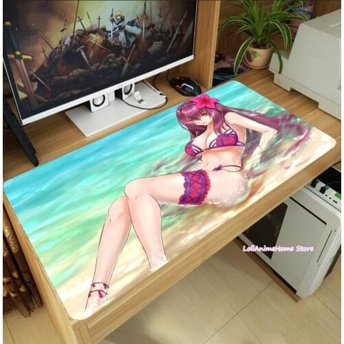 Hot Anime Fate/Grand Order Scathach Mouse Pad Cosplay Thicken Laptop PC Mice Mat Fashion Desk Keyboard Mat Anti-Slip Playmat