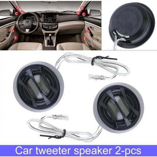 1Pair 25mm 150W Durable High Efficiency Dome Car Tweeter Speakers for Car Audio System