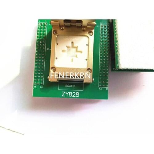 Clamshell ZY828 8*8*0.65MM BGA121 IC Burning Adapter testing seat Test Socket bench free shipping