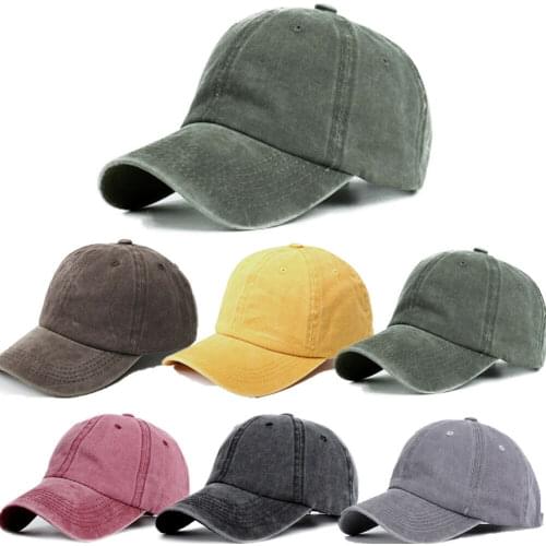 Adjustable Unisex Adult Baseball Cap Vintage Ladies Ponytail Caps Women Breathable Sunshade Sun Hats 8 Colors